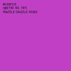 #C03FC5 - Razzle Dazzle Rose Color Image