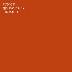 #C04011 - Tia Maria Color Image