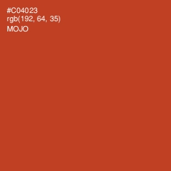 #C04023 - Mojo Color Image