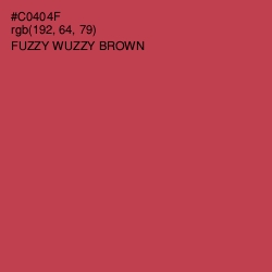 #C0404F - Fuzzy Wuzzy Brown Color Image