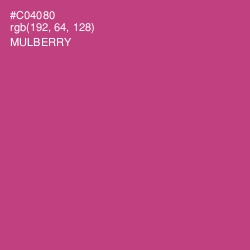 #C04080 - Mulberry Color Image