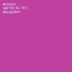 #C040A1 - Mulberry Color Image