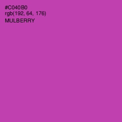 #C040B0 - Mulberry Color Image