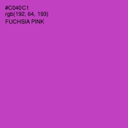 #C040C1 - Fuchsia Pink Color Image