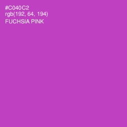 #C040C2 - Fuchsia Pink Color Image