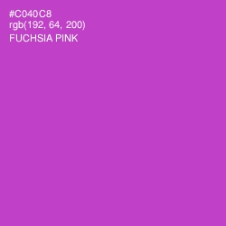 #C040C8 - Fuchsia Pink Color Image