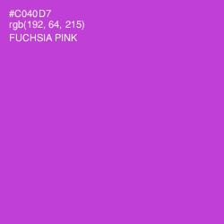#C040D7 - Fuchsia Pink Color Image