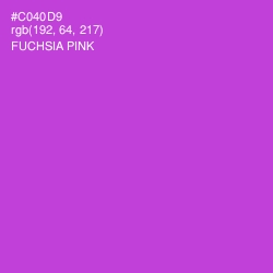 #C040D9 - Fuchsia Pink Color Image