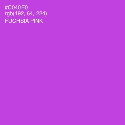 #C040E0 - Fuchsia Pink Color Image