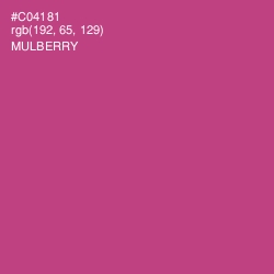 #C04181 - Mulberry Color Image