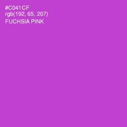 #C041CF - Fuchsia Pink Color Image