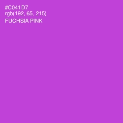 #C041D7 - Fuchsia Pink Color Image