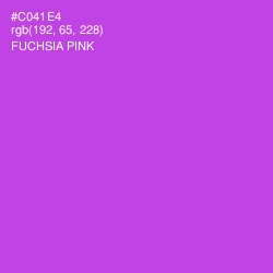 #C041E4 - Fuchsia Pink Color Image