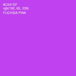 #C041EF - Fuchsia Pink Color Image