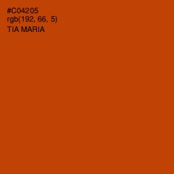 #C04205 - Tia Maria Color Image