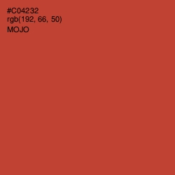 #C04232 - Mojo Color Image