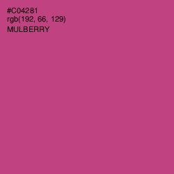 #C04281 - Mulberry Color Image