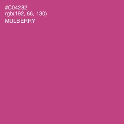 #C04282 - Mulberry Color Image