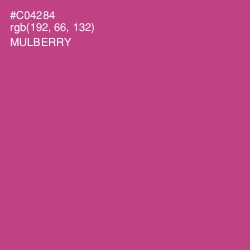 #C04284 - Mulberry Color Image