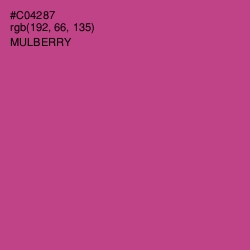 #C04287 - Mulberry Color Image