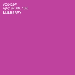 #C0429F - Mulberry Color Image