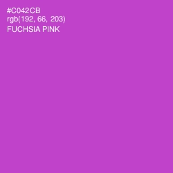 #C042CB - Fuchsia Pink Color Image