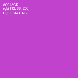 #C042CD - Fuchsia Pink Color Image