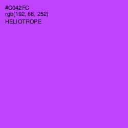 #C042FC - Heliotrope Color Image