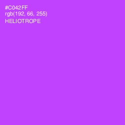 #C042FF - Heliotrope Color Image