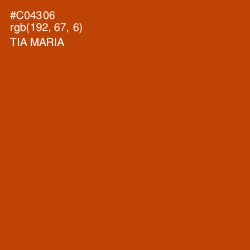 #C04306 - Tia Maria Color Image