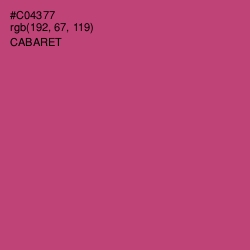 #C04377 - Cabaret Color Image