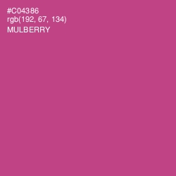 #C04386 - Mulberry Color Image