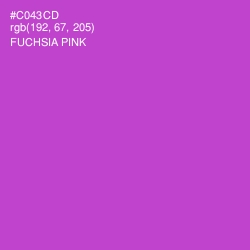 #C043CD - Fuchsia Pink Color Image