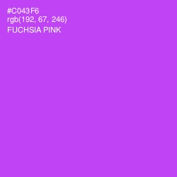 #C043F6 - Fuchsia Pink Color Image