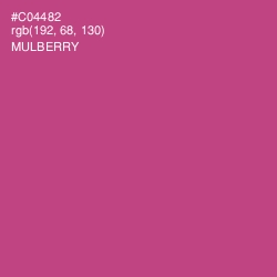 #C04482 - Mulberry Color Image