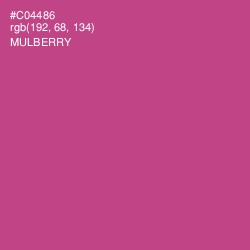 #C04486 - Mulberry Color Image