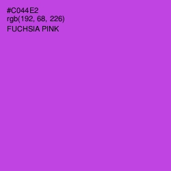 #C044E2 - Fuchsia Pink Color Image