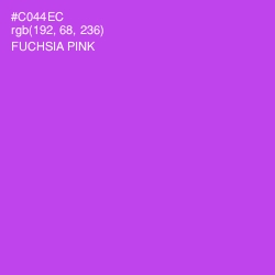 #C044EC - Fuchsia Pink Color Image