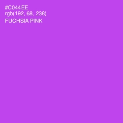 #C044EE - Fuchsia Pink Color Image
