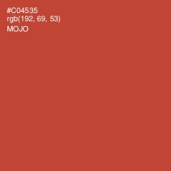#C04535 - Mojo Color Image