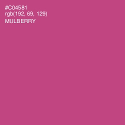 #C04581 - Mulberry Color Image