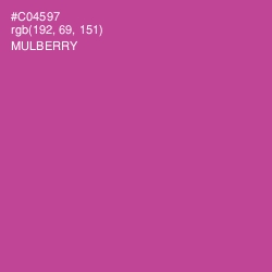 #C04597 - Mulberry Color Image