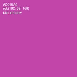 #C045A9 - Mulberry Color Image