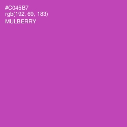 #C045B7 - Mulberry Color Image