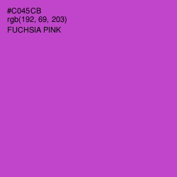 #C045CB - Fuchsia Pink Color Image