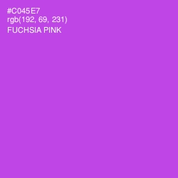 #C045E7 - Fuchsia Pink Color Image