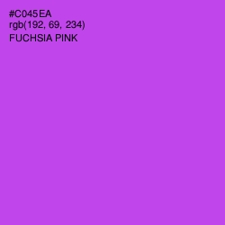 #C045EA - Fuchsia Pink Color Image