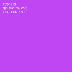 #C045F3 - Fuchsia Pink Color Image