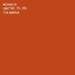#C04619 - Tia Maria Color Image