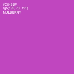 #C046BF - Mulberry Color Image